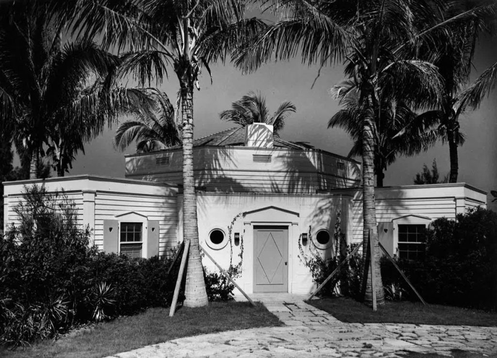 The Octagon house boasts shutters with heart-shaped cutouts and porthole windows, all images courtesy Preservation Foundation of Palm Beach Archives