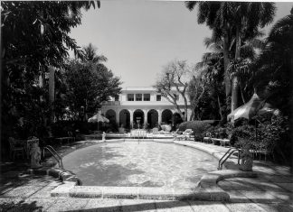 Dive Into Palm Beach’s Historic Pools The pool at the residence Volk designed for Mr. and Mrs. Charles Davis 1937. Courtesy of Preservation Foundation of Palm Beach