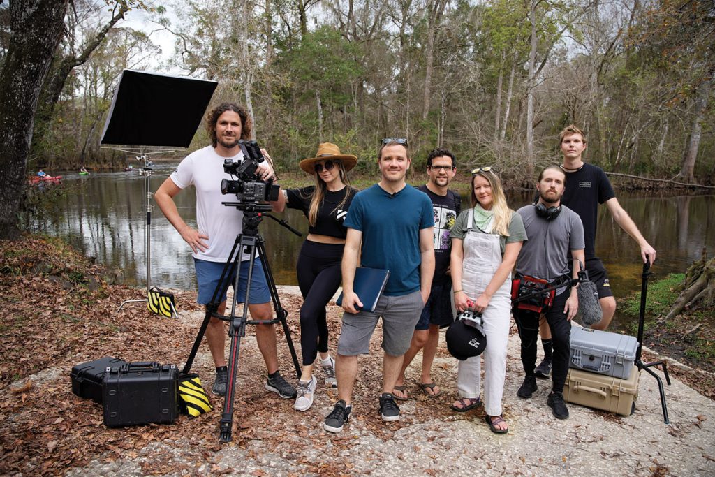 Kent Anderson, Samantha Cerny Anderson, Brent Fannin, David Cobiella, Tessa Skiles, Tyler Parker, and Will Fritz. Photo by Kilo Content