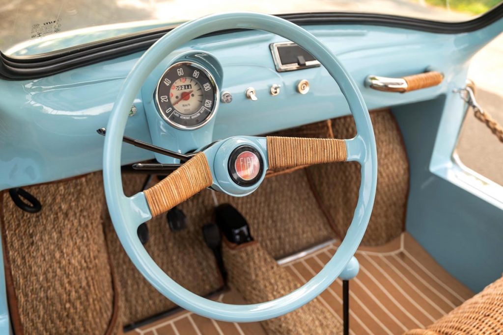 Fiat Jolly, steering wheel