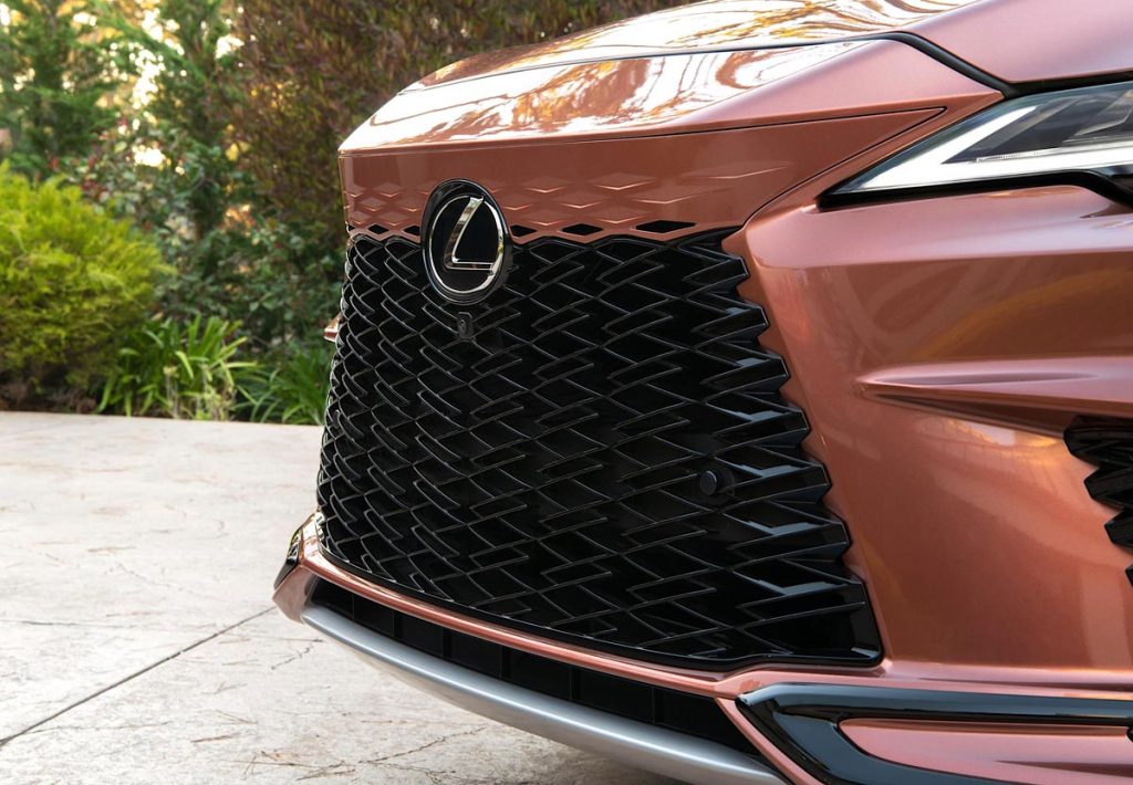 Lexus RX500h F Sport Performance AWD in Copper Crest.