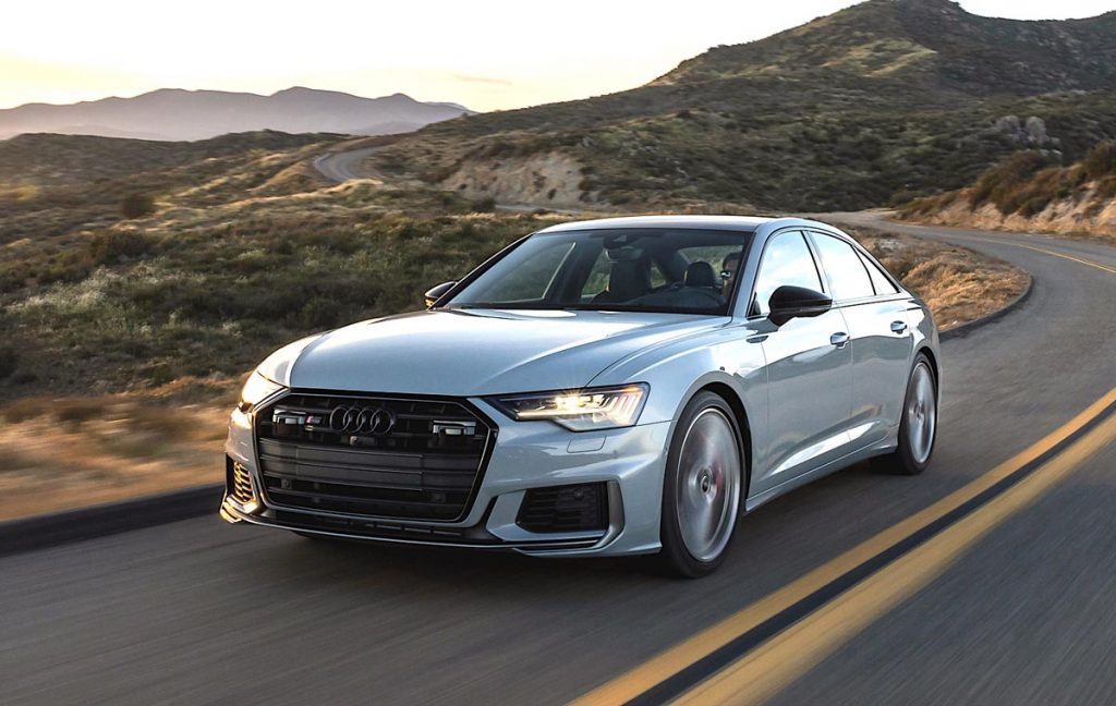 Audi’s 444 Horsepower S6, driving, front. Photo courtesy of Audi