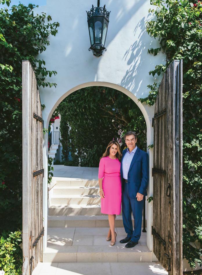 Lisa and Mehmet Oz at home at Louwana, which they purchased in 2015. Photo by Nick Mele