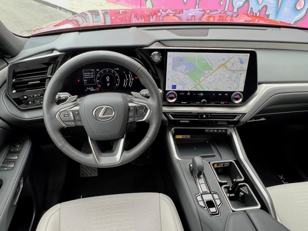 Behind the wheel of the new Lexus TX 350.