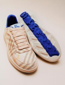Check Terrace Sneakers in Teacup. Photo courtesy of Burberry