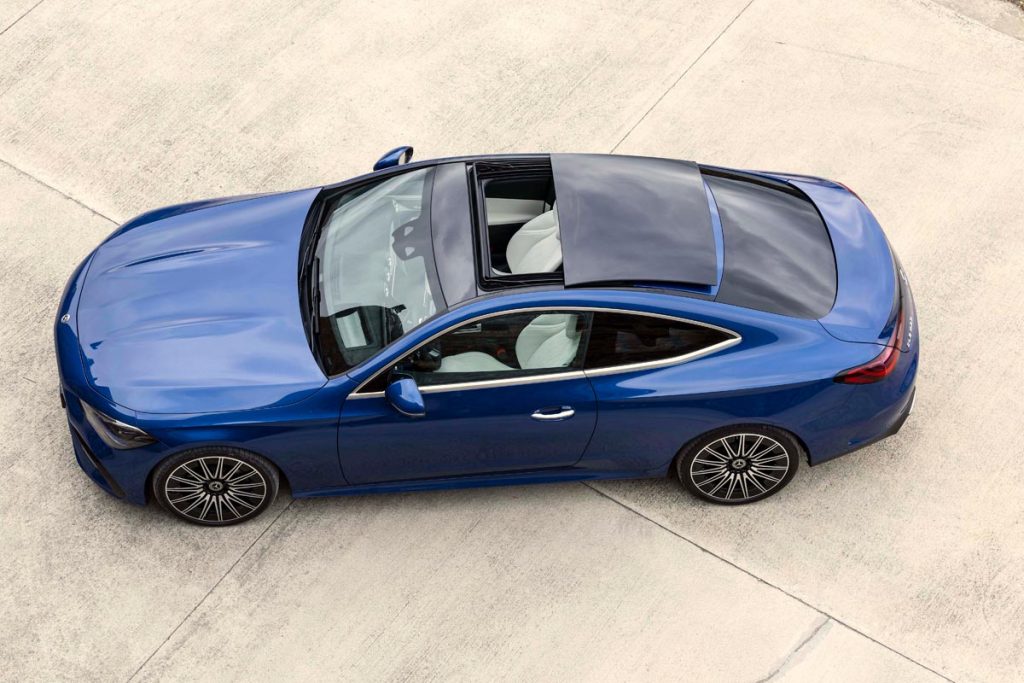 The CLE 450 Coupe from above. Photo courtesy of Mercedes-Benz