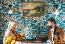 Nick Mele (pictured here with his wife, Molly) and Roxy Owens recently launched the Pause Life, Play Games collab. Photo by Nick Mele