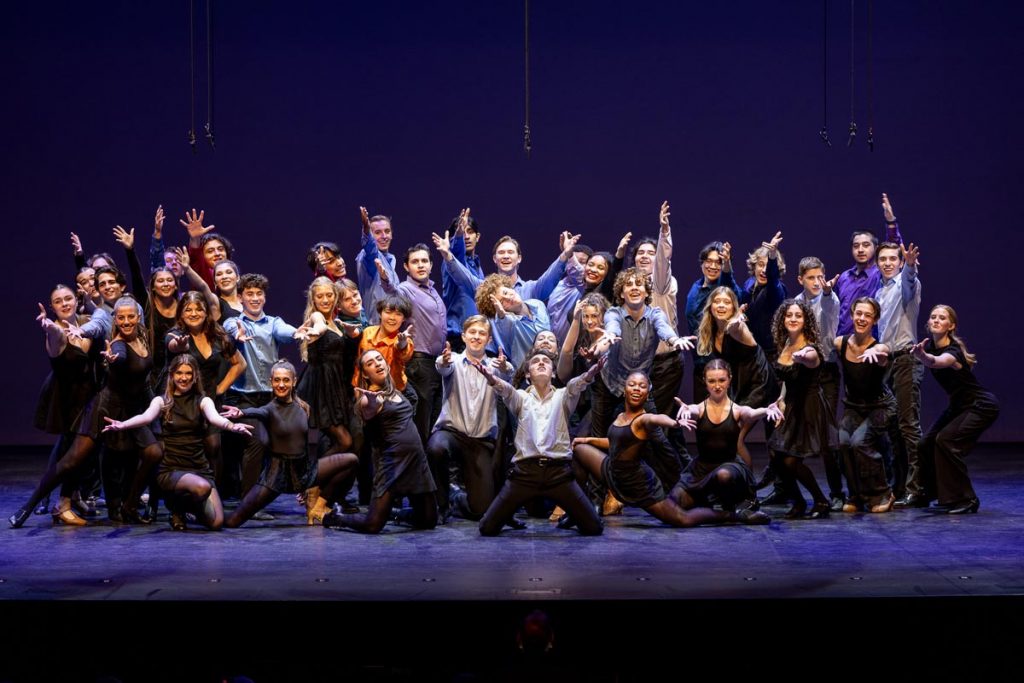 Students perform the Dream Awards closing number. Photo by Mary Stucchi