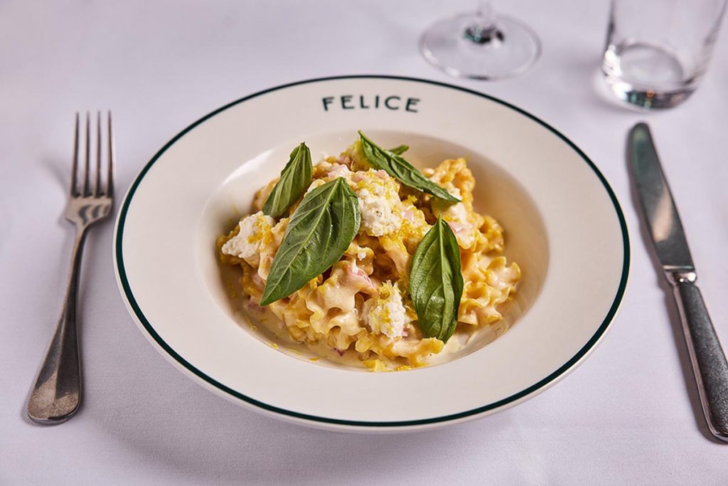 Felice’s Mafalde al Limone. Photo courtesy of Felice