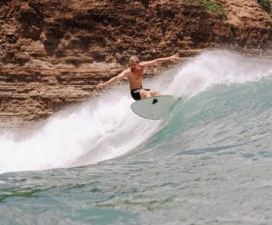 Ian McCulloch of Boys with Boards offers year-round lessons to surfers of all skill levels at beaches throughout Palm Beach County. Photo courtesy of Boys with Boards