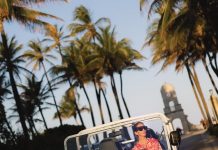 The Four Seasons’ in-house Moke is perfect for exploring Palm Beach. Photo courtesy of Four Seasons Resort Palm Beach