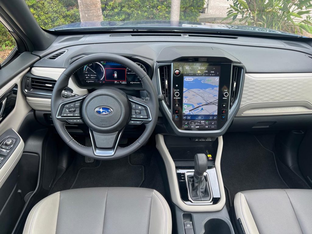 The dashboard in the Forester Hybrid. Photo by Howard Walker