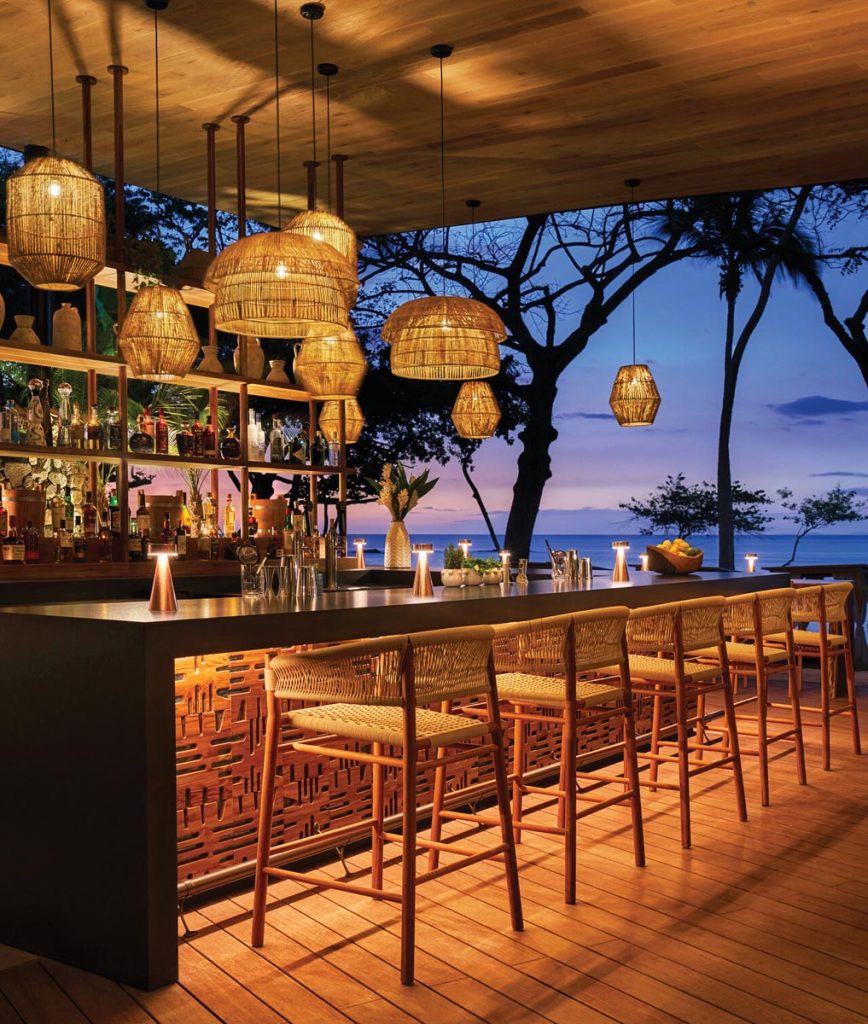 The Four Seasons Resort Peninsula Papagayo is home to the Virador Beach Club, which serves a diverse menu of Eastern Mediterranean fare, seafood, salads, and grilled items. Photo courtesy of Four Seasons Resort Peninsula Papagayo