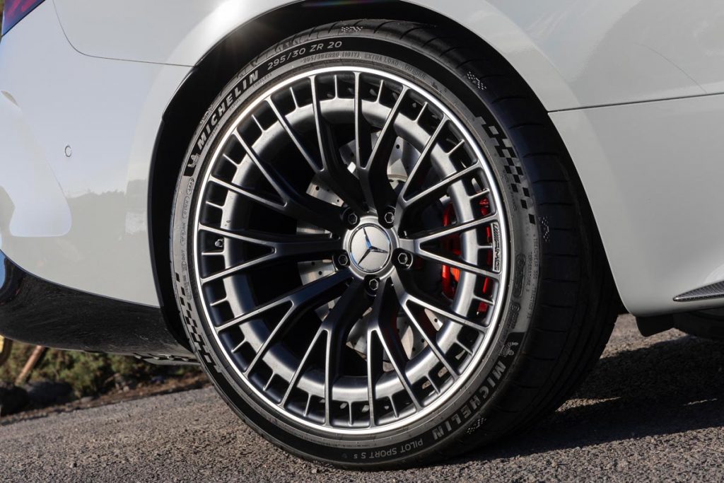 The wheels on the Mercedes-AMG CLE 53 Coupe. Photo courtesy of Mercedes-Benz