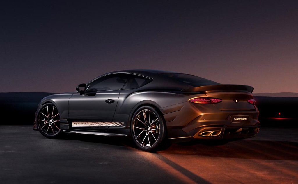 New Manthey Racing-developed 22-inch alloys are at each corner. Photo courtesy of Bentley