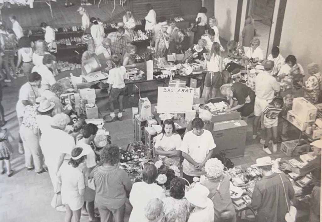 An archival photo of the Rummage Sale. Photo courtesy of Palm Beach Day Academy