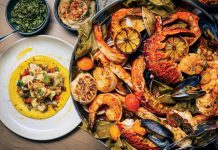 Del Mar Debuts in West Palm Beach Fire-roasted shellfish. Photo by Chris Casella, courtesy of Cameron Mitchell Restaurants