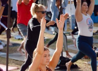 Come Together at Coco Market Florida Yoga Mama’s classes embody Coco Market’s all-ages ethos. Photo by Lindsay Miller, Sonder Visual Studio