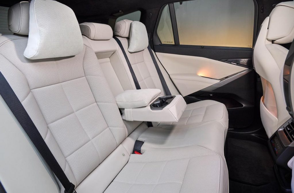 The back seats in the 2027 BMW X5. Photo courtesy of BMW