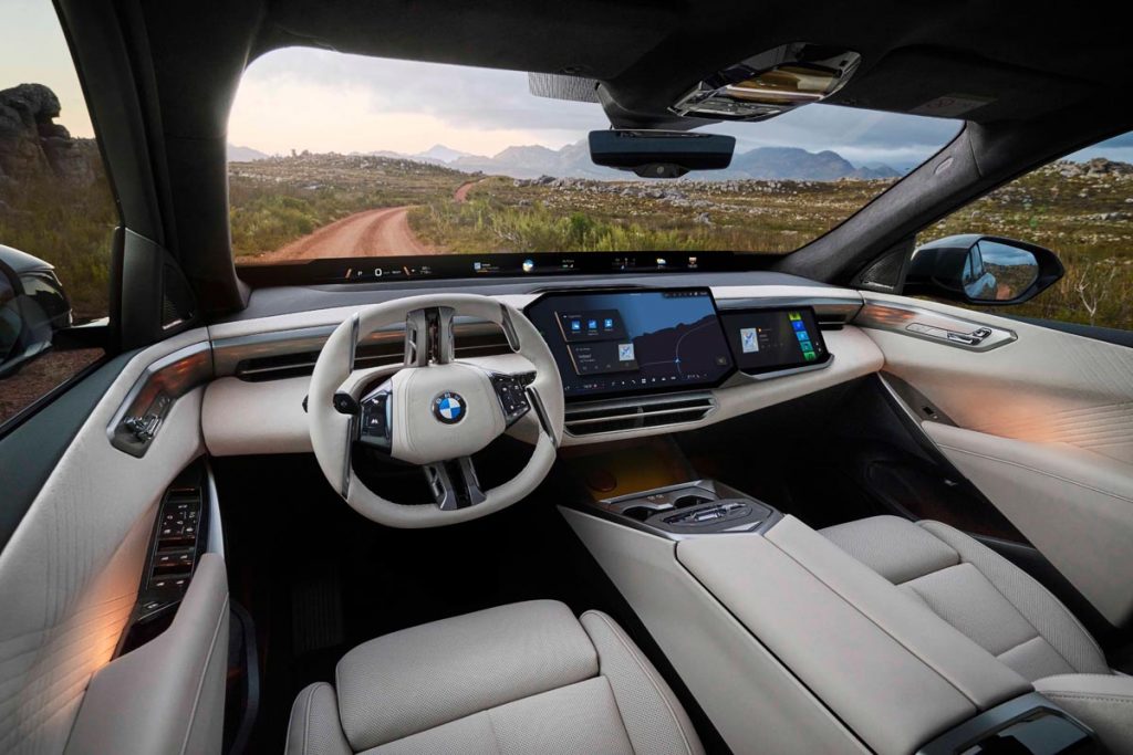 The luxurious interiors inside the 2027 BMW X5 feature crystal glass trim, lovely quilted leather, and brushed metal. Photo courtesy of BMW