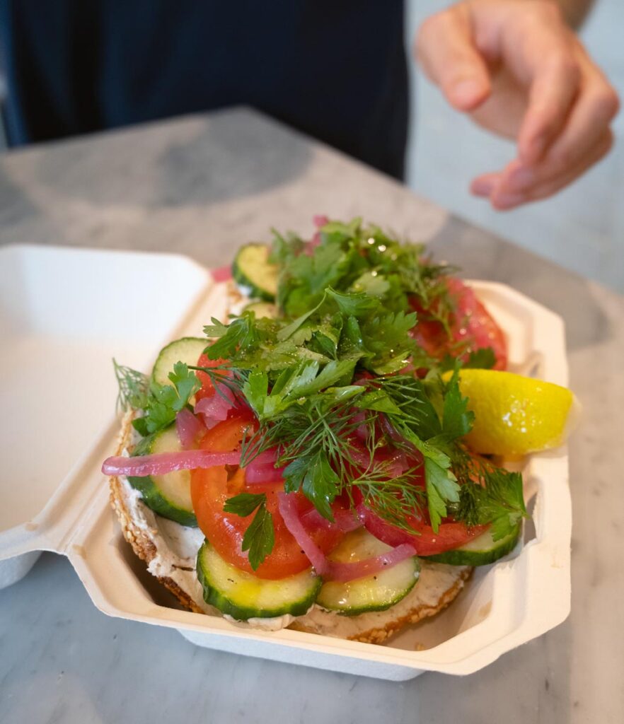 Enjoy 100-percent organic sourdough bagels at Sour Seed Bagels. Photo by Ally Bush