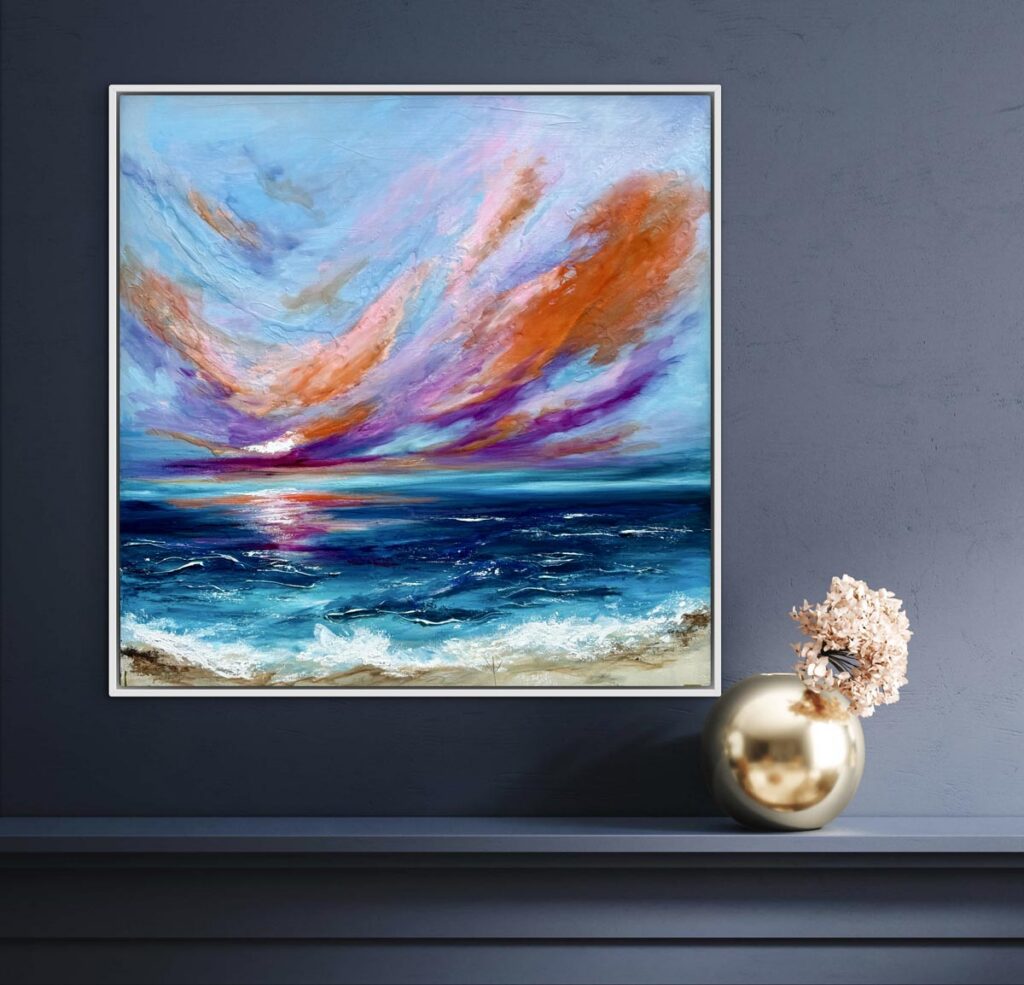 A work by Zydra Delaney at the Thirty-First Annual Downtown Delray Beach Craft Festival on Fourth