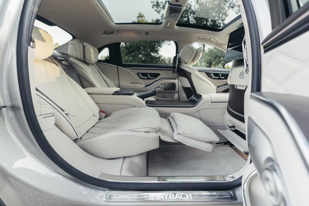 As with any Maybach S-Class, the highlight is the hedonistic, business jet-like comfort offered in the rear seats. Photo courtesy of Mercedes-Maybach