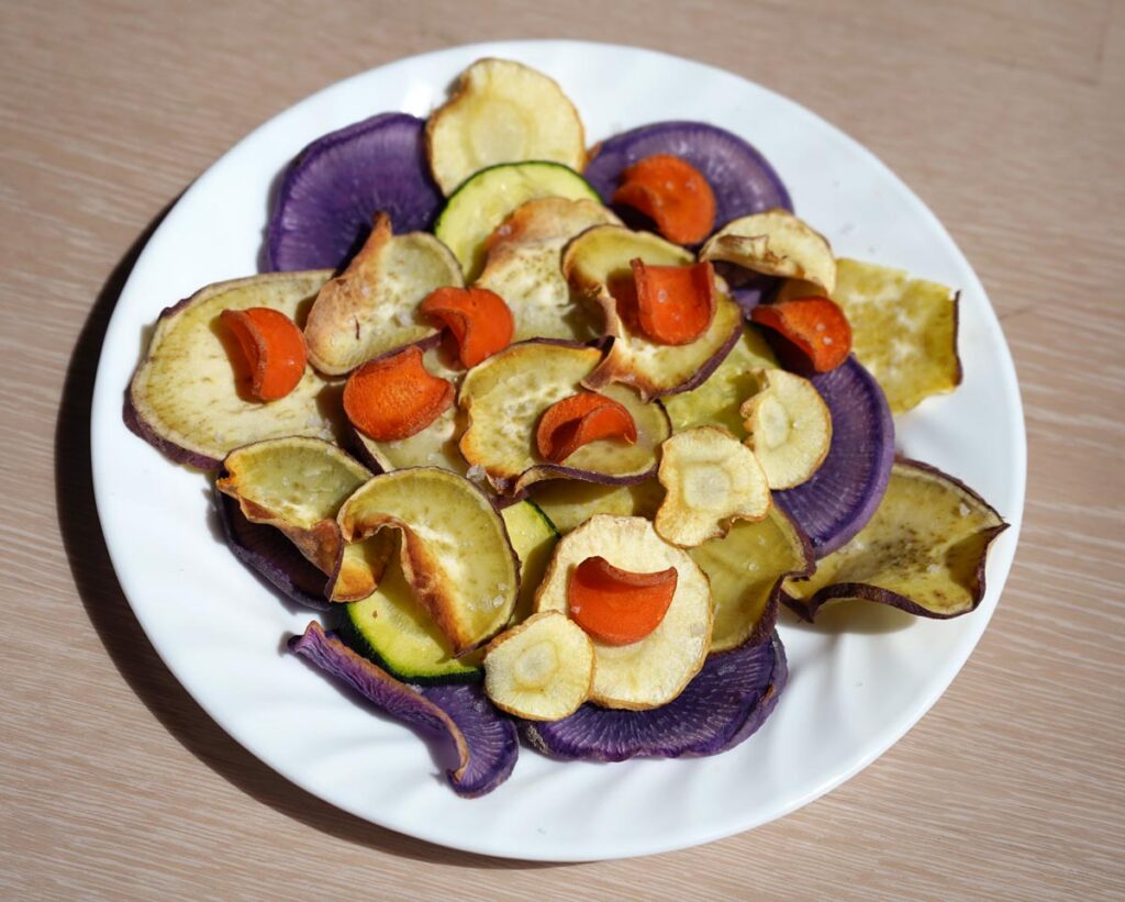 Crispy Veggie Chips. Photo by Chloe Krammel