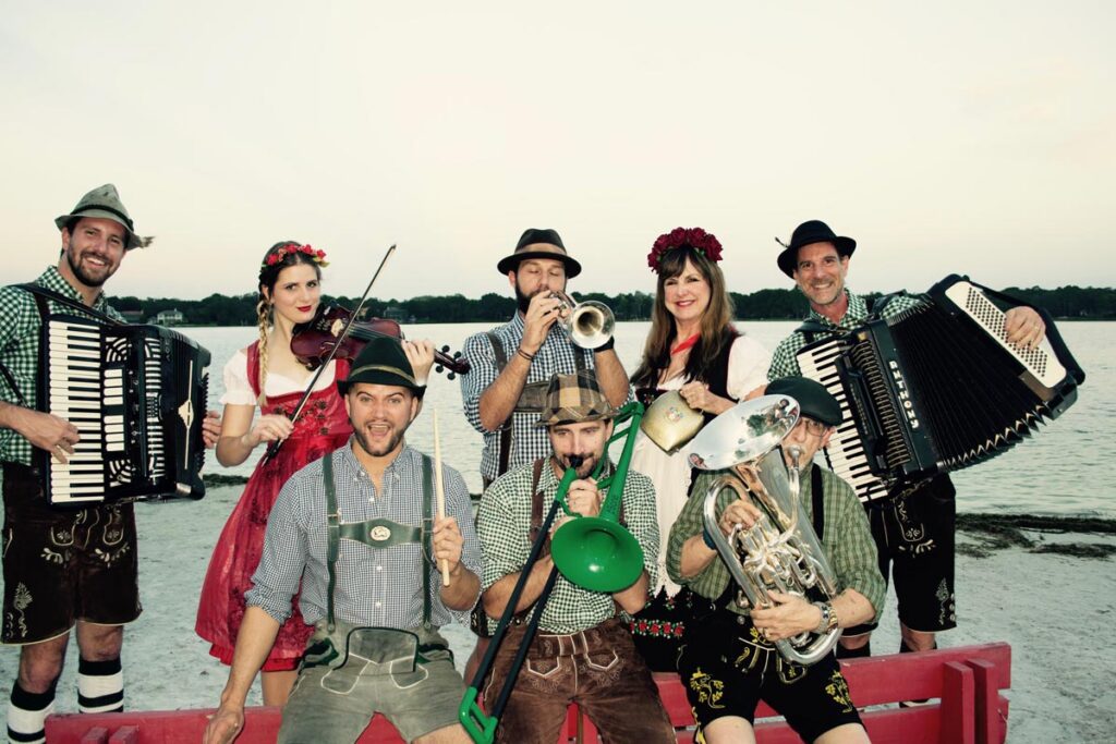 The DeLeon Oktoberfest Band performs at Clematis by Night October 1. Photo courtesy of the City of West Palm Beach
