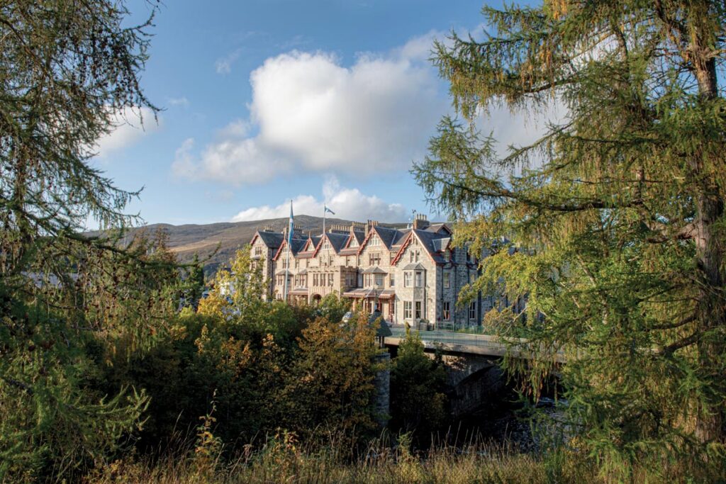 The Fife Arms, a Victorian-era gem, draws travelers to the Scottish Highlands. Photo by Sim Photography, courtesy of The Fife Arms