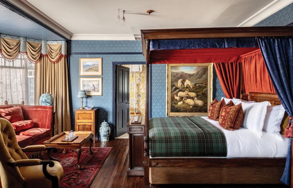 The Prince Albert bedroom, dedicated to Queen Victoria’s husband. Photo courtesy of The Fife Arms