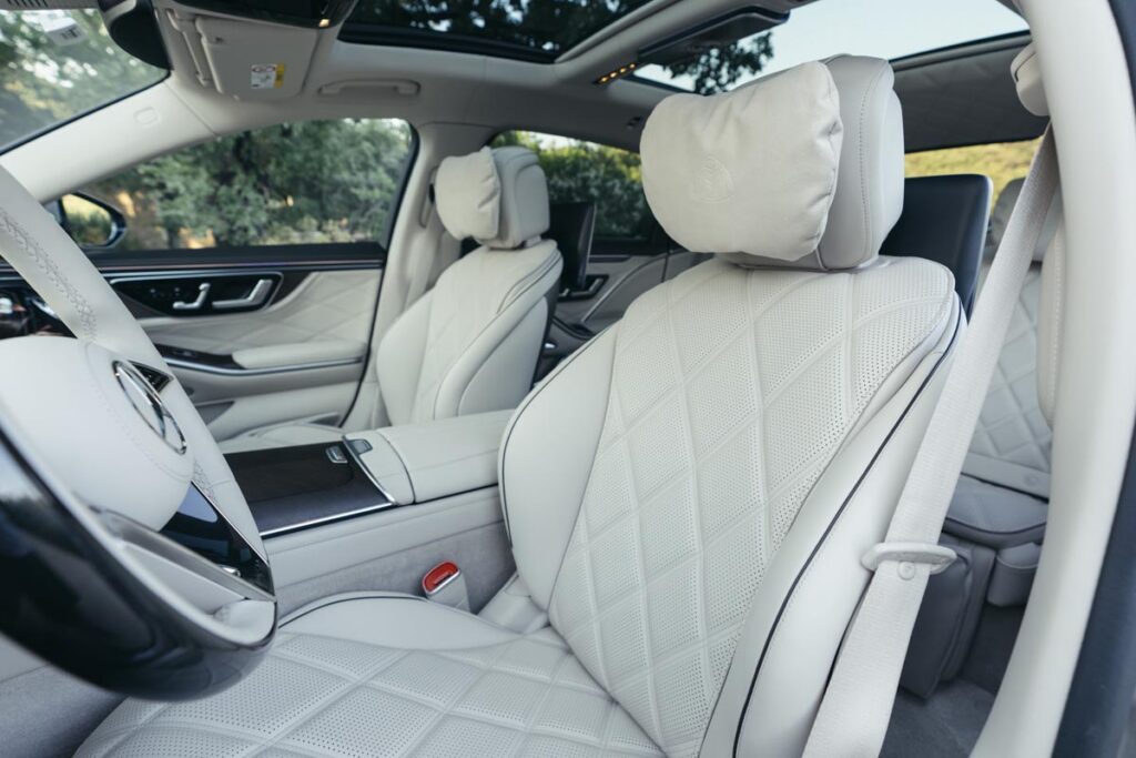 The drivers seat in the 2027 Mercedes-Maybach S-Class. Photo courtesy of Mercedes-Maybach