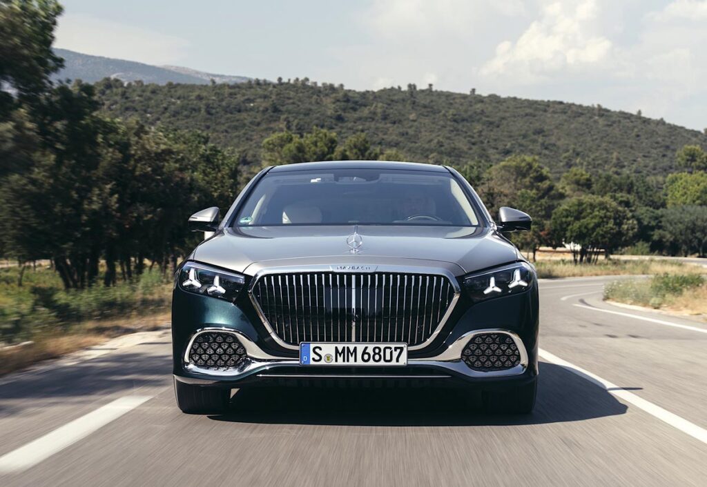 The grille is now 20 percent larger than before. Photo courtesy of Mercedes-Maybach