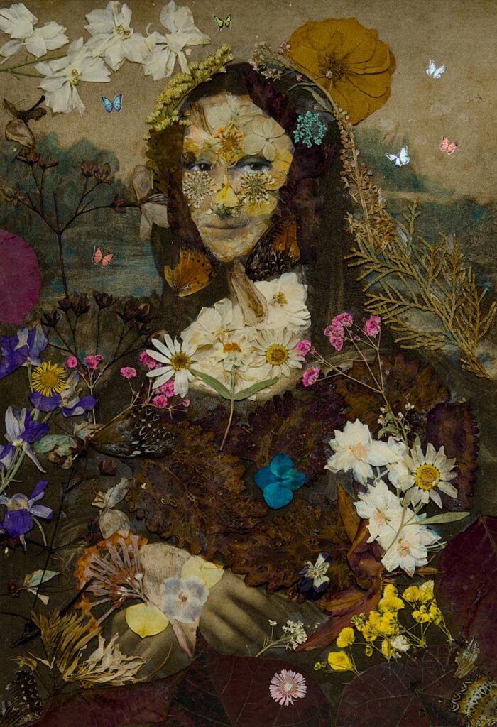 Mona Lisa flower portrait by Bruce Helander. Photo courtesy of Ann Norton Sculpture Gardens
