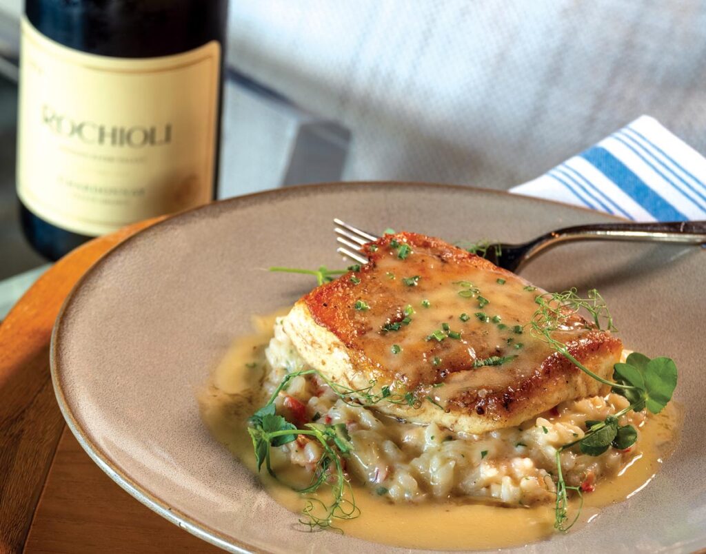 Pan-seared halibut. Photo by Jerry Rabinowitz