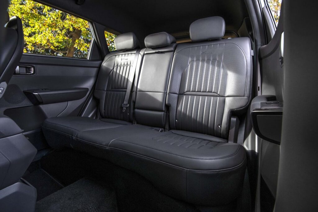 Rear seat legroom is positively generous. Photo by Kia