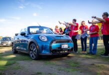 This year's rally that involved three days of driving, starting in Monterey. Photo courtesy of MINI